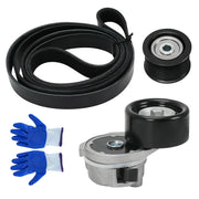 Serpentine Belt Tensioner Idler Pulley Drive Kit 4.6/5.7L V8 For Lexus GX460/LX570, for Toyota Sequoia/Tundra/Land Cruiser, 2007-2018#Replace ‎90K-39185 (39185+36370+8PK2415) SK...