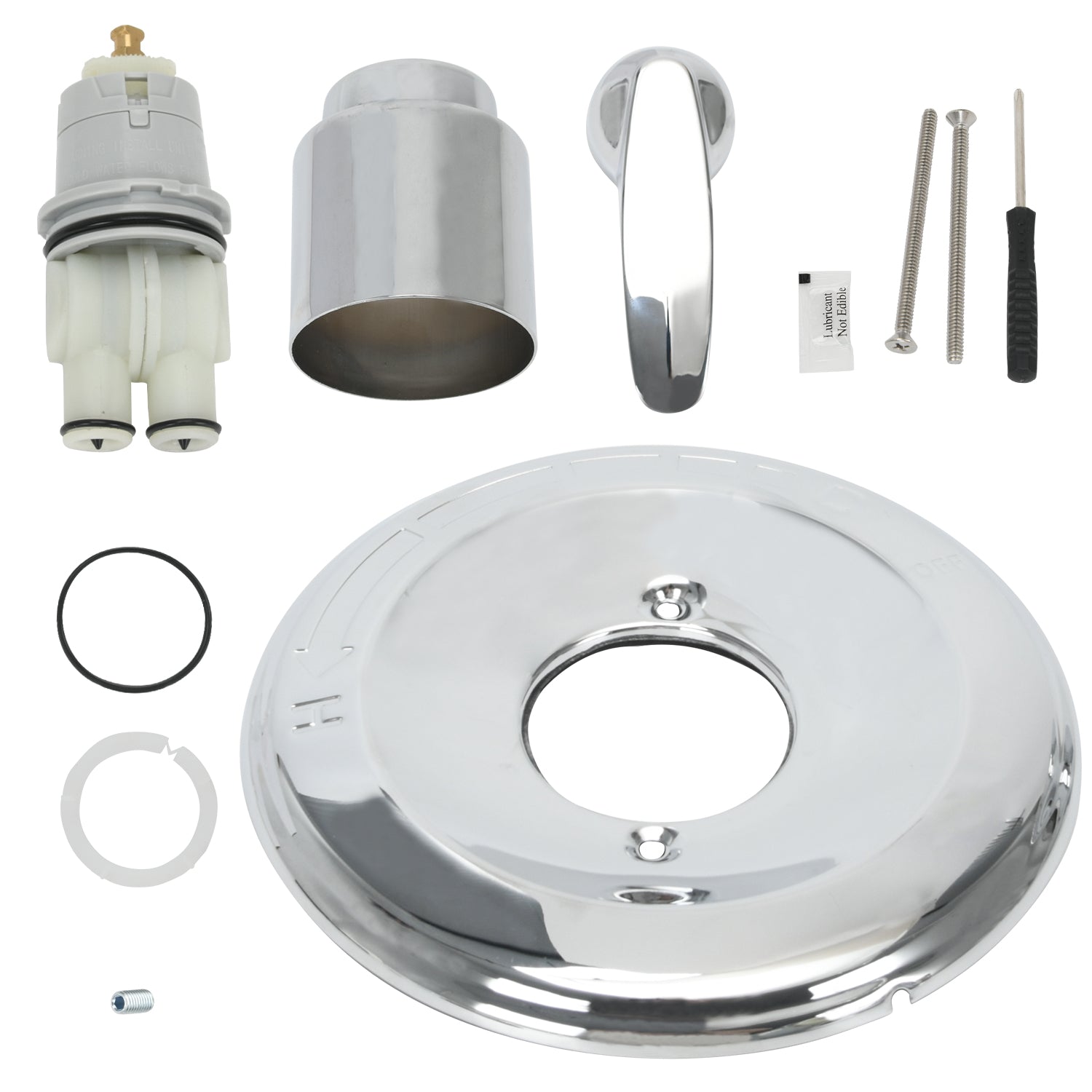 Replacement for Delta Classic series 13 single-function molding kit, T13010 shower handle, compatible with Delta R10000 series shower valve (cartridge included)