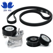 Serpentine Drive Belt Tensioner Idler Pulley Serpentine Belt Kit For 2006-2011 Mercedes-Benz ML350 GL450 G550 SLK300 C280 GLK350 E350 CL550 S550 OE#2722021419 2722000270 A272202...