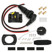 MKR-27 60 AMP Circuit Breaker 1865115 & MKR-28 Trolling Motor Plug and Receptacle 1865120 Combo - Waterproof, Ignition Protected, Stainless Steel Studs, Fits for Minn Kota Motor...