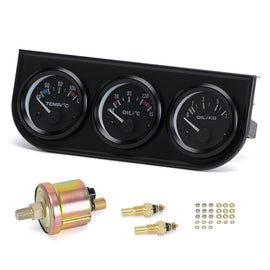 52MM 3 in 1 Car Triple Gauge Kit
