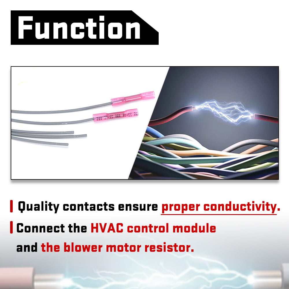 HVAC Blower Motor Resistor Harness Module Control Harness Connector