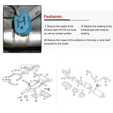 Load image into Gallery viewer, Poly Exhaust/ Muffler SHORT HANGERS 4pcs/lot universal Hangers