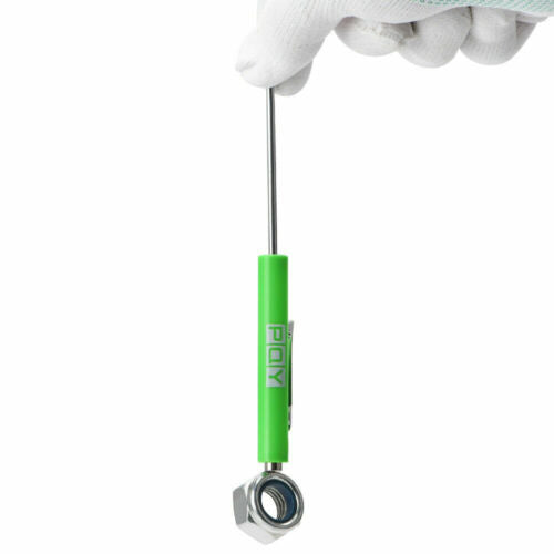 10Pcs Green Pocket Magnetic Screwdriver Set Slotted Head w/ Magnet Top