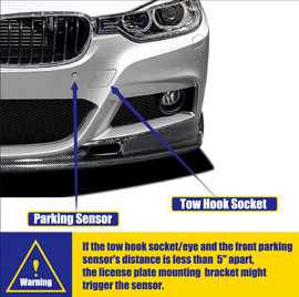PQY License Plate Mount Bracket Holder For BMW E92 E93 325i E70 X5 & Mini Cooper R50 R52 R53